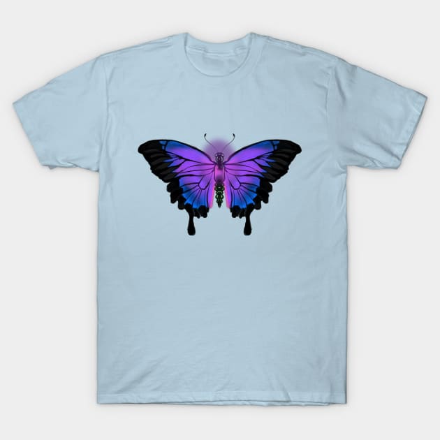 Indigo Butterfly T-Shirt by Storyfeather